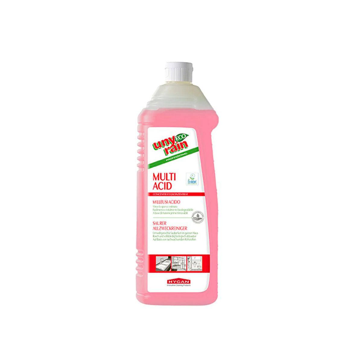 Detergente Anticalcare Ecologico Multiuso Hygan Eco Multi Acid 1L