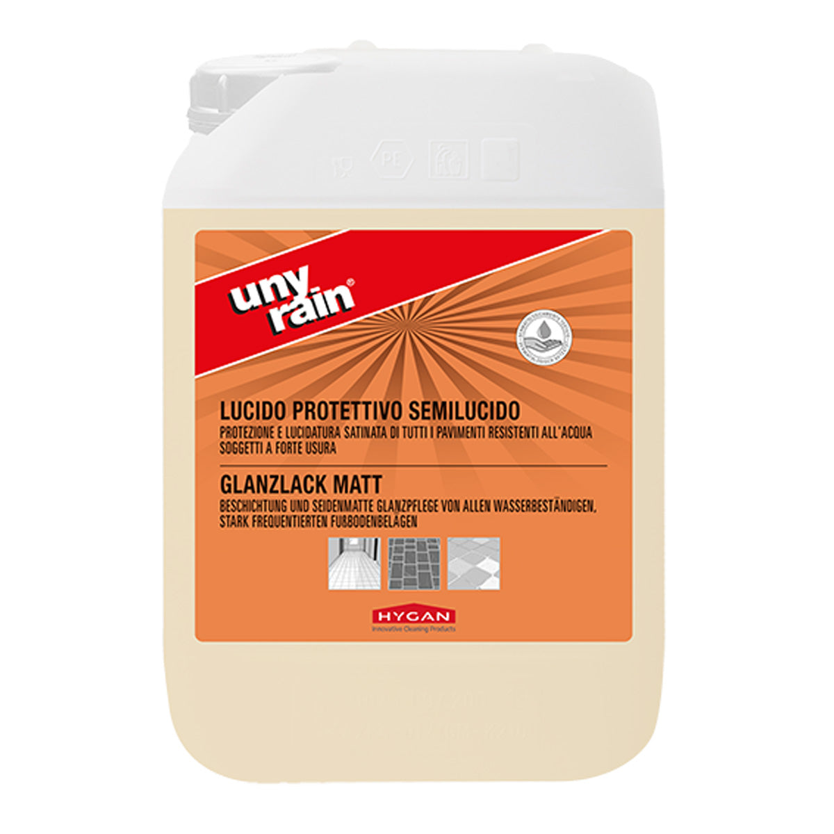 Cera Metallizzata Semilucida per Pavimenti Hygan Unyrain 10L
