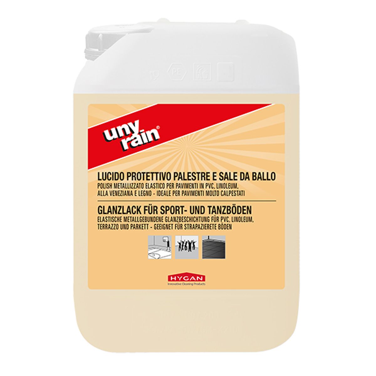 Lucido Protettivo Antislip - Palestre e Sale da Ballo Hygan Unyrain - 10L