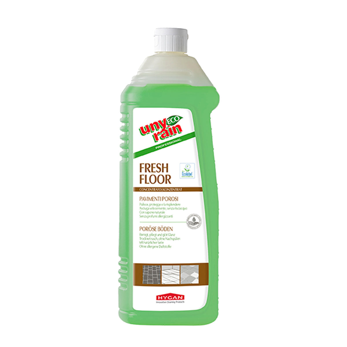 Detergente Pavimenti Porosi Ecologico Hygan Eco Fresh Floor 1L