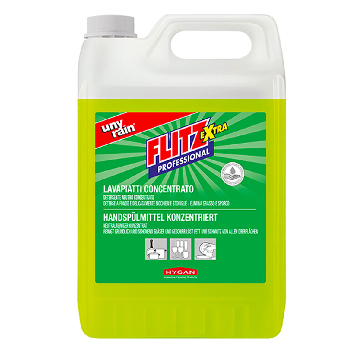 Detersivo piatti concentrato Flitz Extra Unyrain 5 L – Hygan