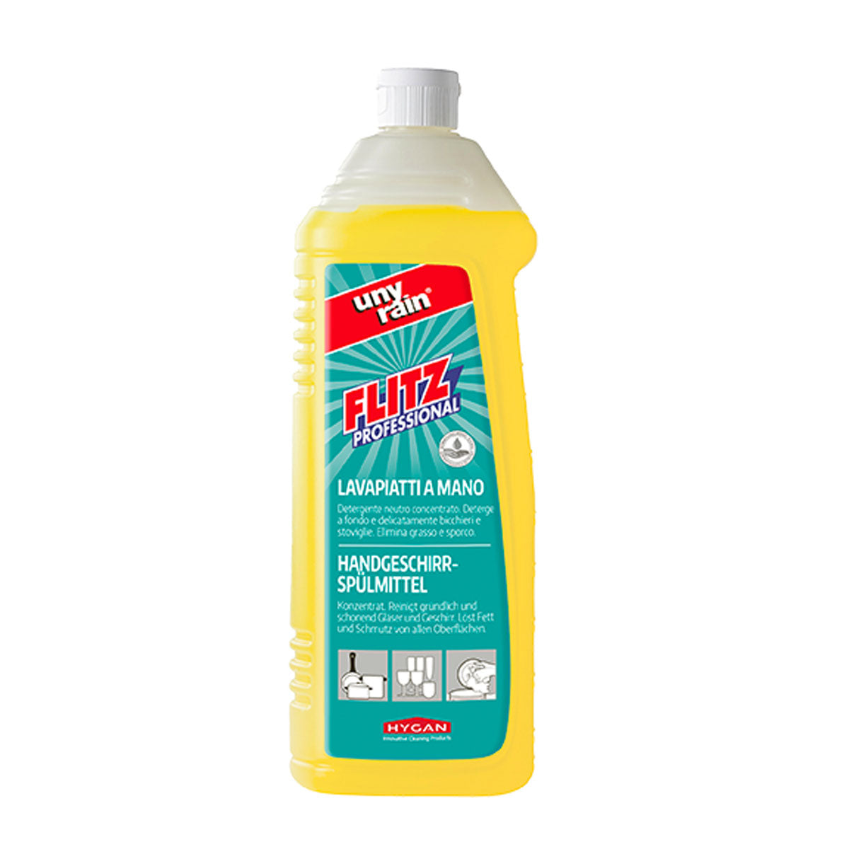Flitz Lavapiatti a Mano Professionale Hygan Unyrain - 1L