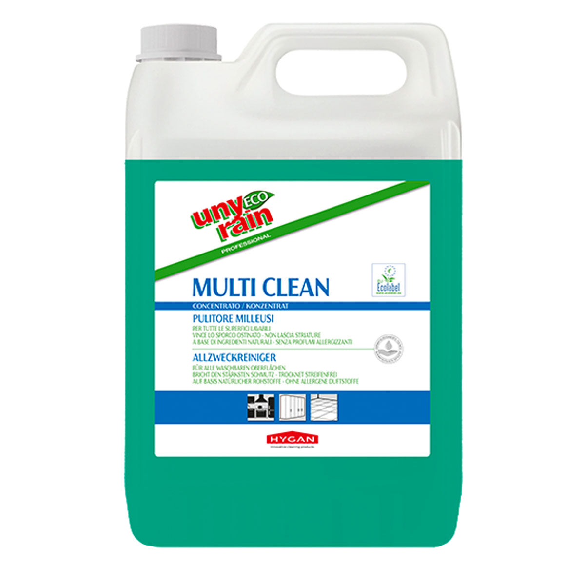 Pulitore milleusi Eco Multi Clean Unyrain 10L – Hygan