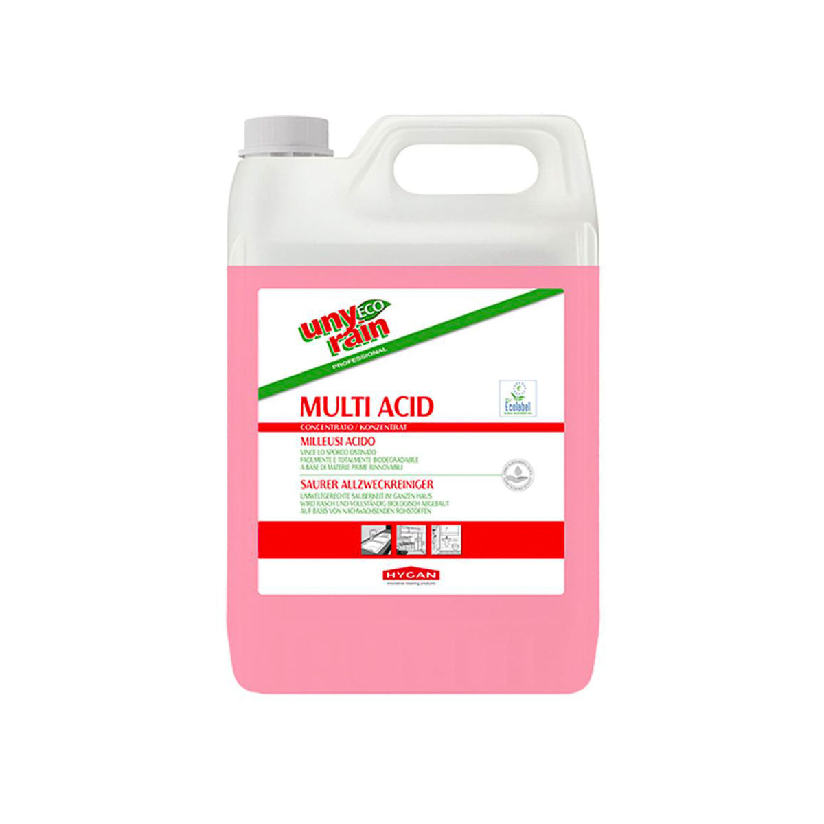 Detergente universale ecologico Multi Acid Unyrain 10L – Hygan