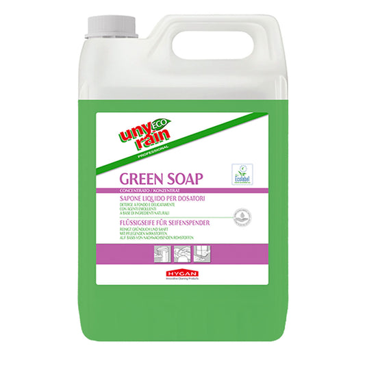 Sapone liquido mani Greensoap Profumato Unyrain 5L – Hygan