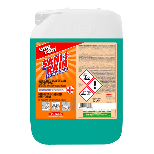 Detergente disinfettante Sanirain Concentrato Unyrain 10L – Hygan
