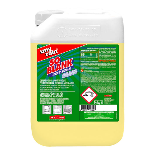 Detergente lavastoviglie bicchieri Soblank Glass Unyrain 14Kg – Hygan