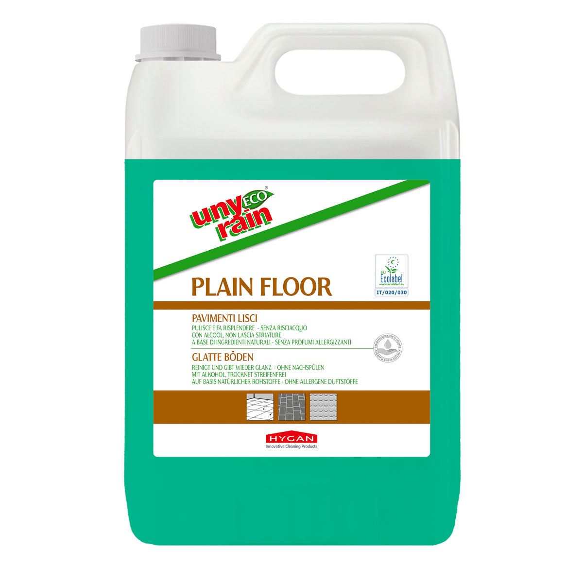 Detergente pavimenti lisci Eco Plain Floor Unyrain 10L – Hygan