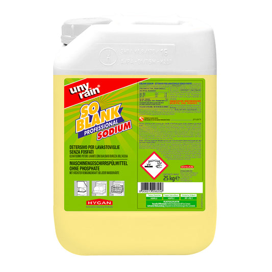 Detergente lavastoviglie senza fosfati Soblank Sodium Unyrain 25Kg – Hygan