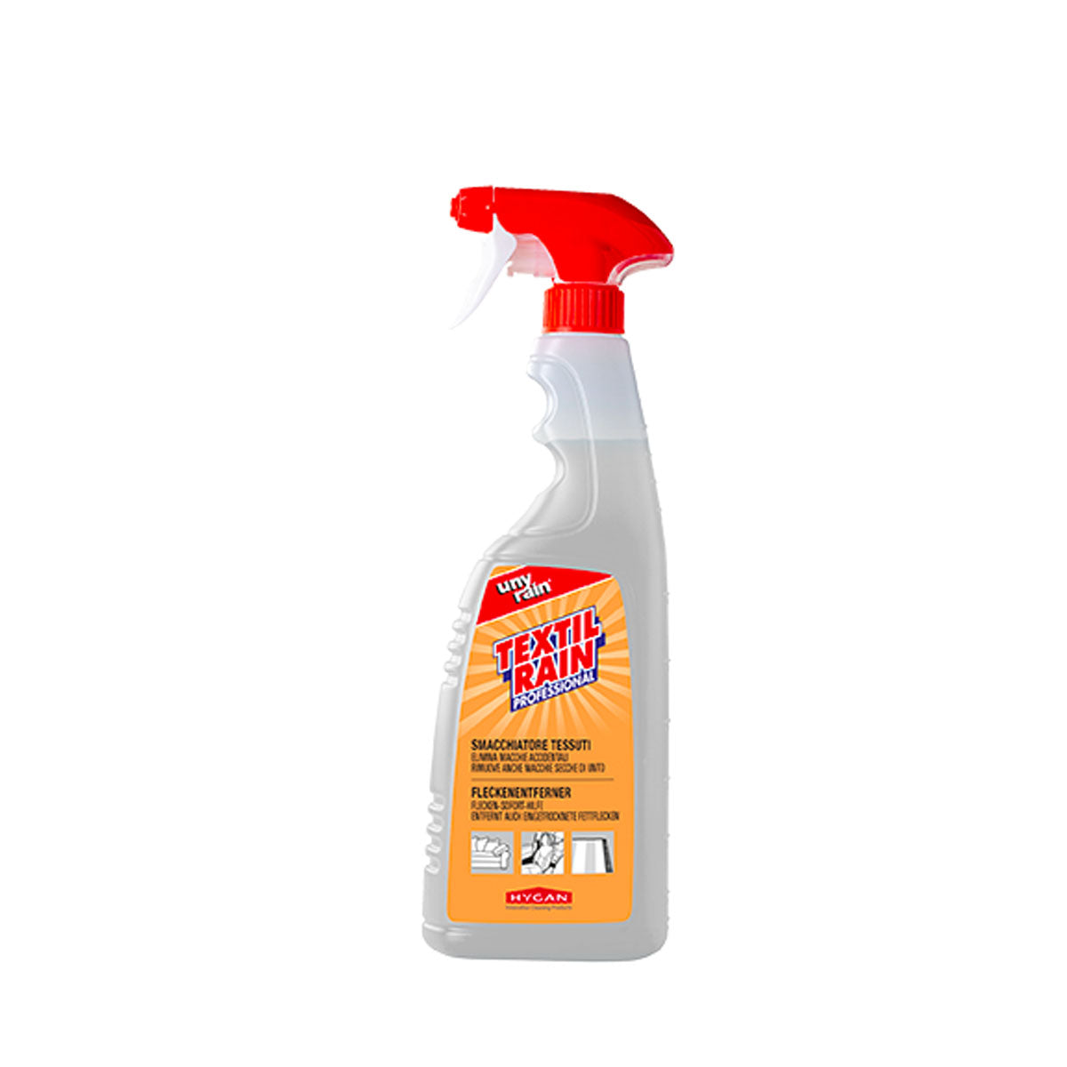 Smacchiatore Tessuti Professionale Hygan Unyrain Textilrain 750 ml