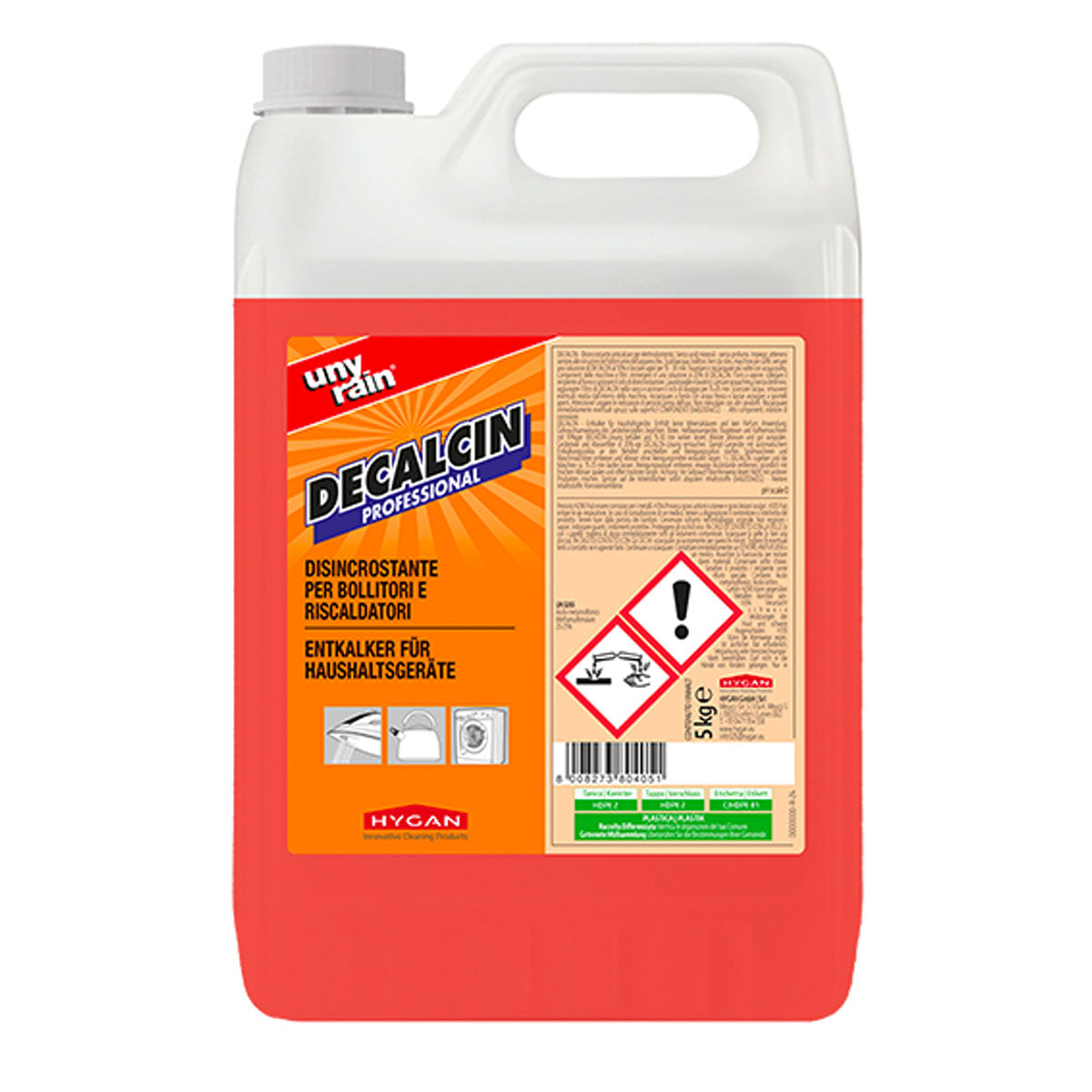 Disincrostante elettrodomestici Decalcin Unyrain 5L – Hygan