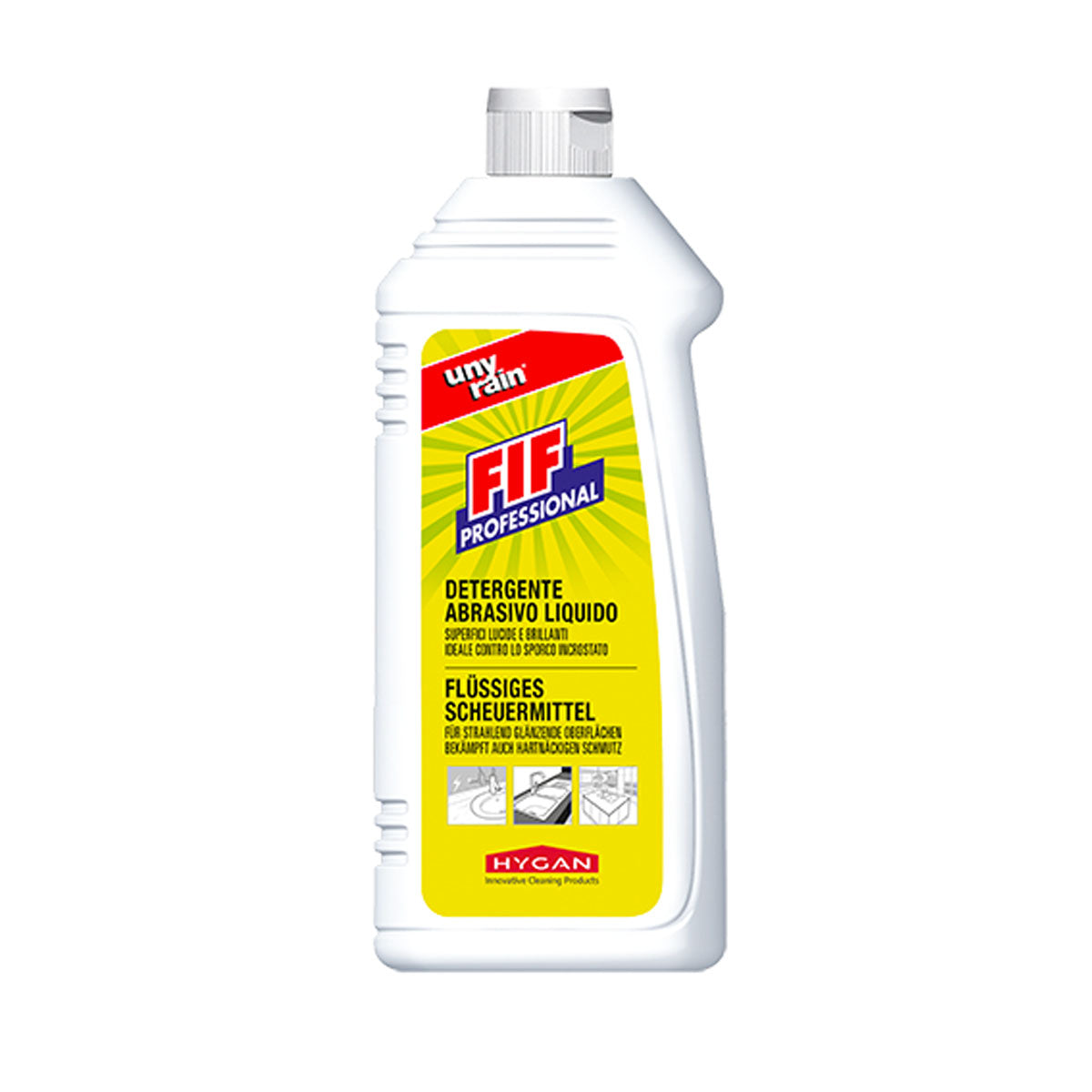Detergente Abrasivo Liquido Hygan Unyrain Fif 500ml