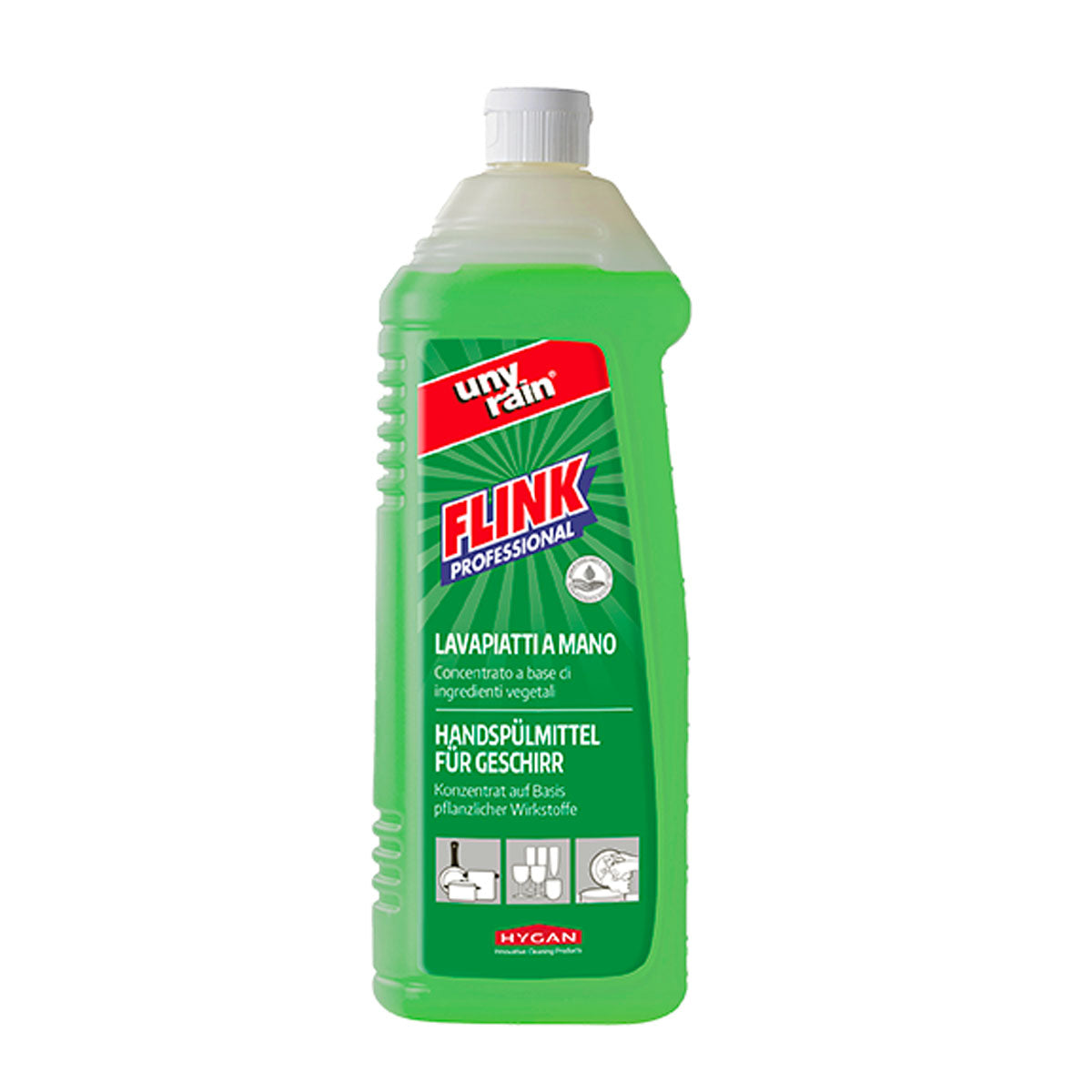 Flink Lavapiatti a Mano Ecologico Hygan Unyrain - 1L