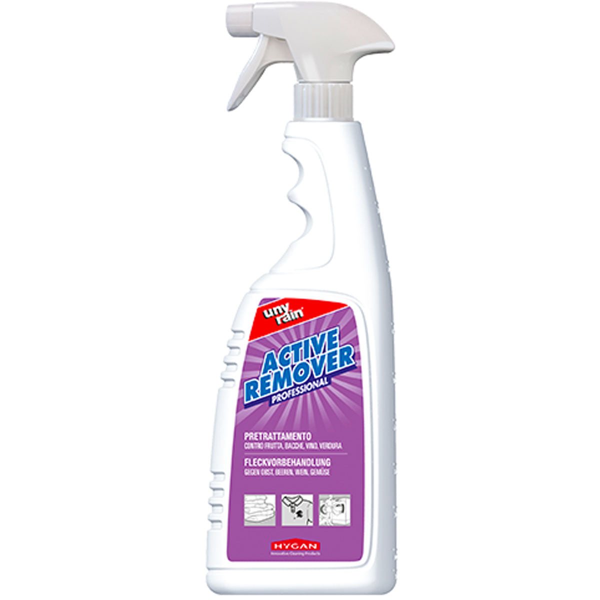 Smacchiatore pretrattante Active Remover Unyrain 750 ml – Hygan