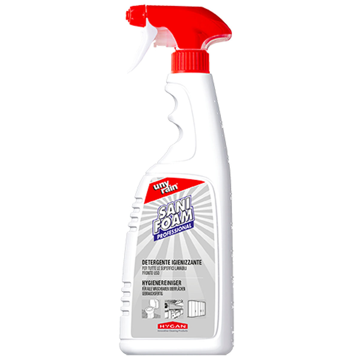 Detergente igienizzante Sanifoam Unyrain 750 ml – Hygan